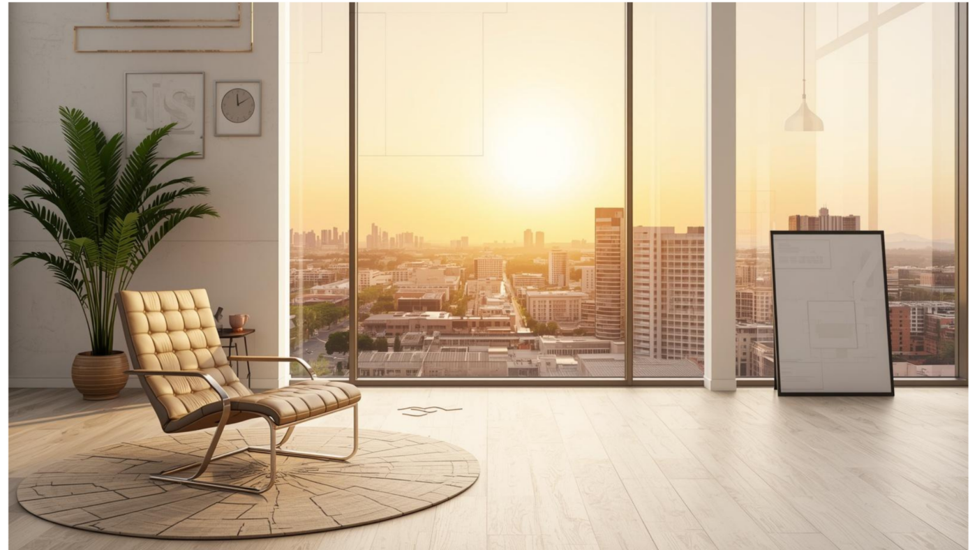 Professional workspace graphic for contacting American WebDev Co. in Orlando